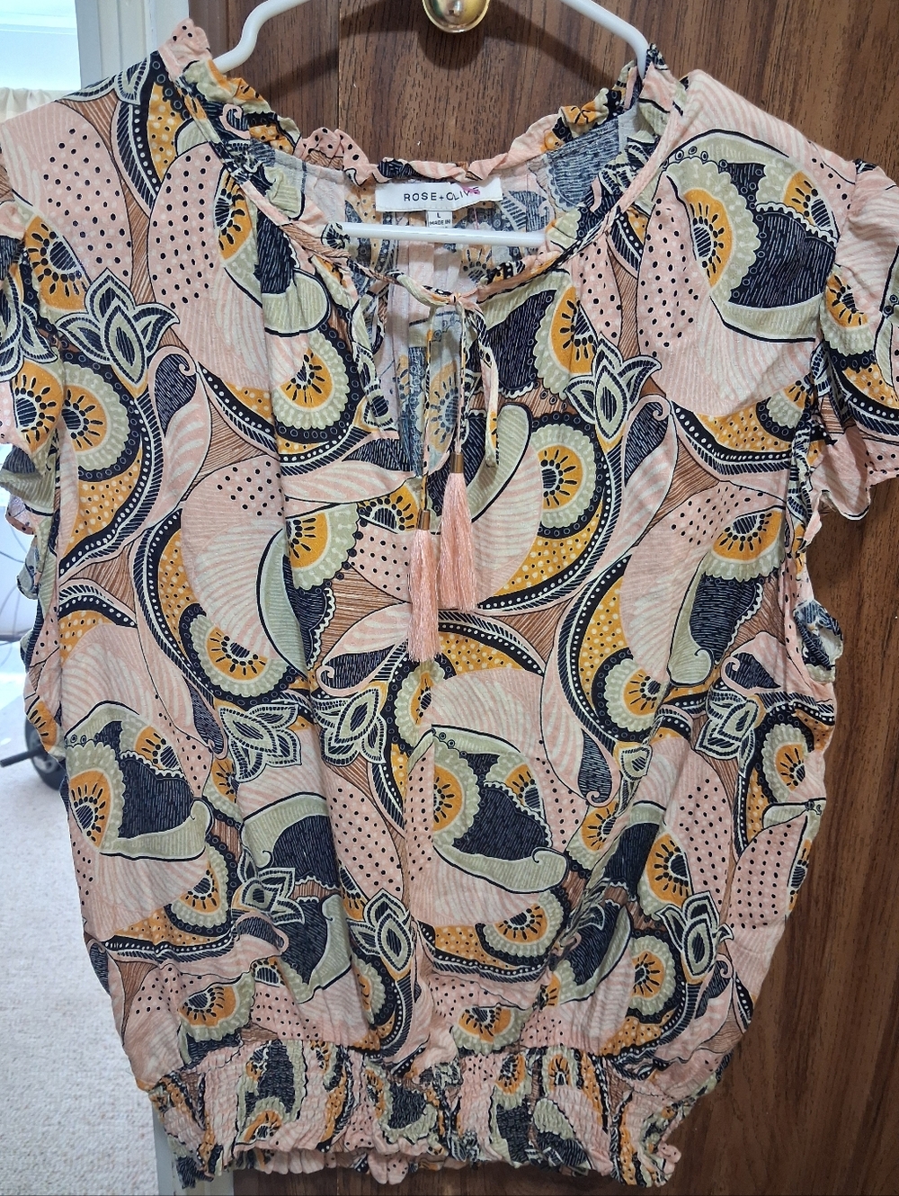 Beautifull Rose Olive blouse